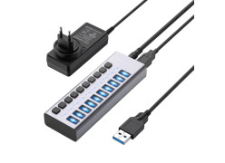 Acasis USB-A to 10-Ports USB-A 3.1 10Gbps 48W HUB