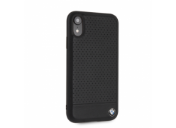 CG Mobile IPHONE XR BMW SIGNATURE Perforated Leather TPU/PC case Horizontal Smooth Black