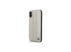 CG Mobile כיסוי מעור אמיתי לאייפון X/XS בצבע אפור-חום BMW רשמי