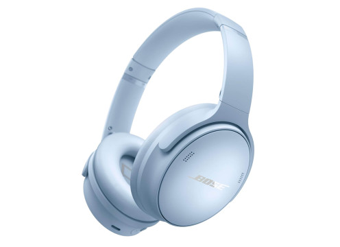 אוזניות קשת אלחוטיות עם ביטול רעשים אקטיבי Bose QuietComfort צבע תכלת