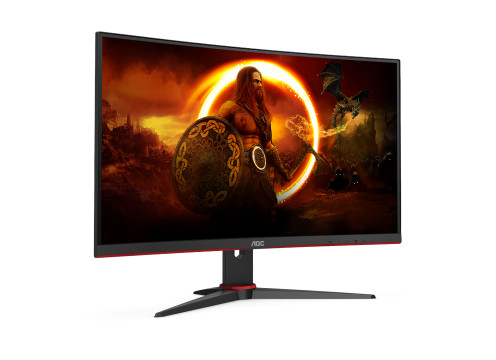 מסך מחשב קעור לגיימינג AOC 23.6" VA FHD 165Hz 1ms 1500R