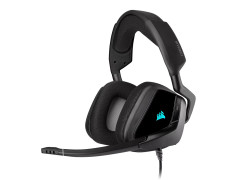 אוזניות קשת חוטיות לגיימינג Corsair VOID RGB ELITE USB Premium צבע שחור