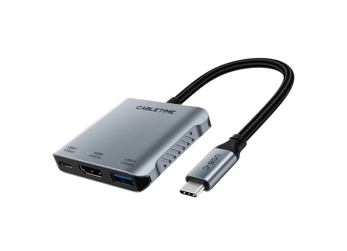 רכזת CABLETIME 5-in-1 USB-C with PD140W Hub