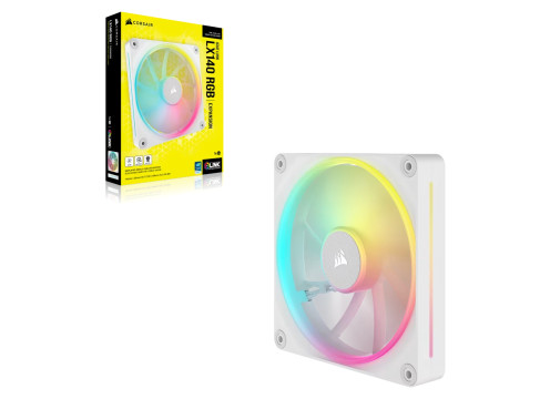 Corsair iCUE LINK LX140 RGB PWM 140mm Fan Expansion White