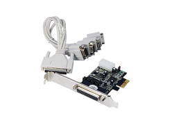 STLAB PCI-E Card RS232 4 Ports With Power for POS with Fan out cable (1 to 4) Low Profile Bracket