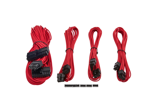 Corsair Premium Individually Sleeved PSU Cable Kit Starter Package Type 4 (Generation 3) - Red