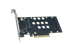 PCIe Gen 5.0 x8 to 2x SFF-8639 U.2/U.3 Adapter