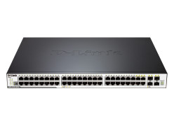 D-Link Switch 48 Port (48X PoE) 4xSFP/Giga ports + 2xPHY. Stack ports, L2/L3 Managed