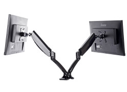 IIYAMA Dual Gas Spring Monitor Arm Desk Clamp/Grommet