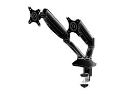 IIYAMA Dual Gas Spring Monitor Arm Desk Clamp/Grommet