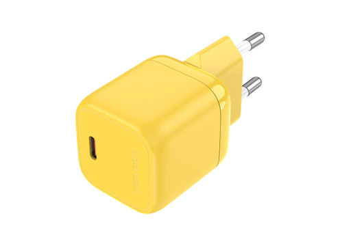 Vention 30W USB-C GaN Charger Yellow