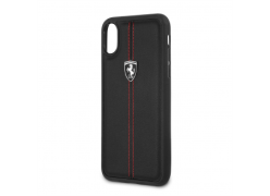 CG Mobile IPhone X/XS FERRARI MAX HERITAGE QUILTED Leather Hard Case - Black
