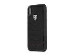 CG Mobile IPhone X/XS FERRARI HERITAGE QUILTED Leather Hard Case - Black