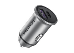 מטען לרכב טעינה מהירה Vention 30W USB-A/C