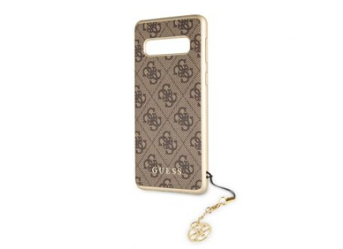 CG Mobile Galaxy S10 GUESS Logo CHARMS COLLECTION Hard Case - Brown