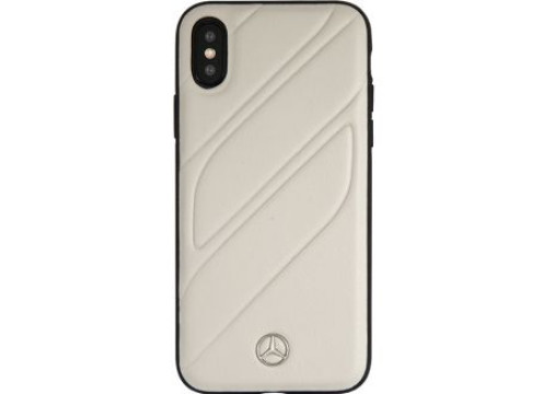 CG Mobile IPhone XS MAX MERCEDES NEW ORGANIC I Gen Leather Hard Case Crystal - Grey