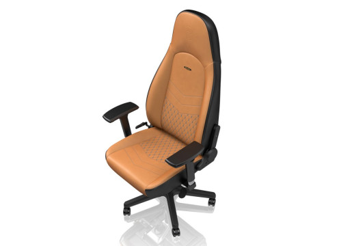Noblechairs ICON Real Leather Gaming Chair Cognac/Black - Leather