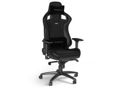 כיסא גיימינג משרדי עור אמיתי Noblechairs EPIC Real Leather Black שחור