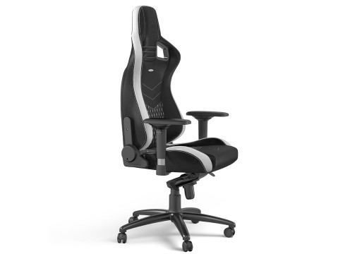 כיסא גיימינג משרדי עור אמיתי Noblechairs EPIC Real Leather שחור/לבן/אדום