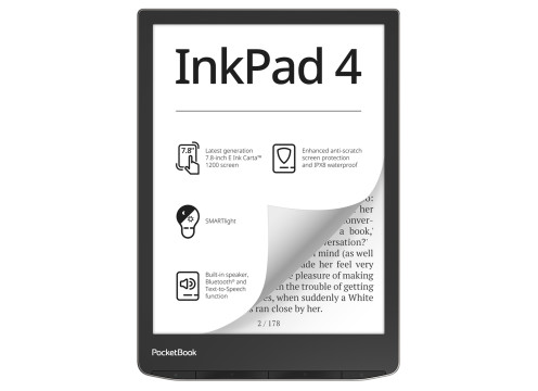 PocketBook 7.8” InkPad 4 Stardust Silver