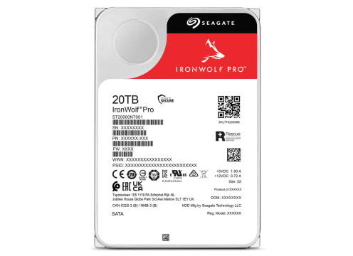 Seagate 20TB 512MB 7200 SATA3 NAS IronWolf Pro