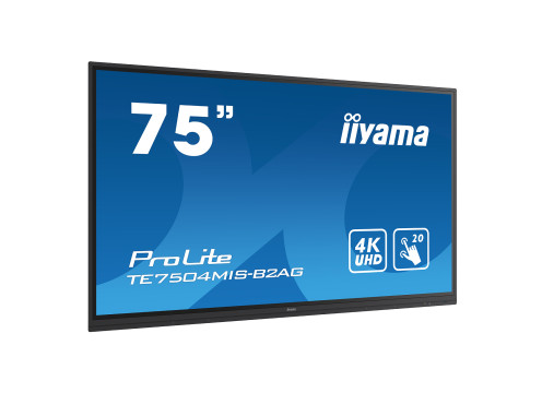 מסך מגע אינטראקטיבי IIYAMA 75" ProLite IPS 4K PureTouch-IR 20pt Touch