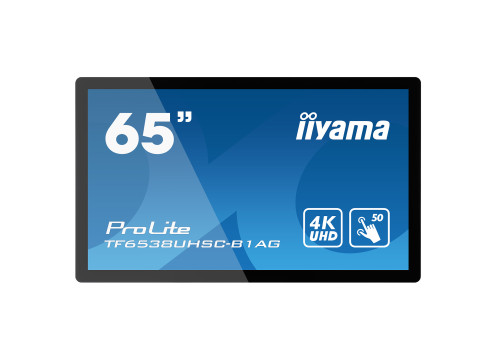 IIYAMA 65" ProLite IPS 4K UHD PCAP 50pt Touch Open Frame Monitor