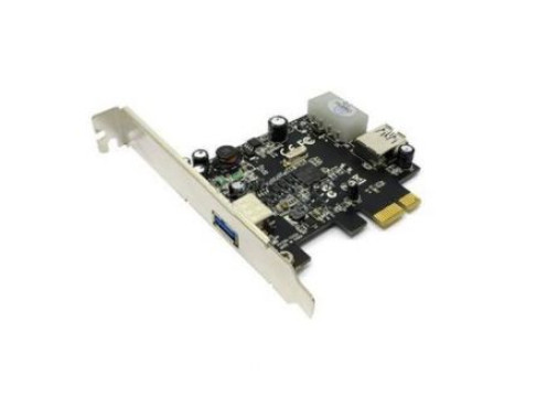 STLAB PCI-E Card USB3.0 2-Ports (1x External + 1x Internal) Nec chipset