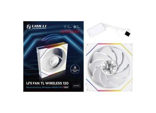Lian-Li TL120 UNI Wireless LED 120mm Reverse White Fan