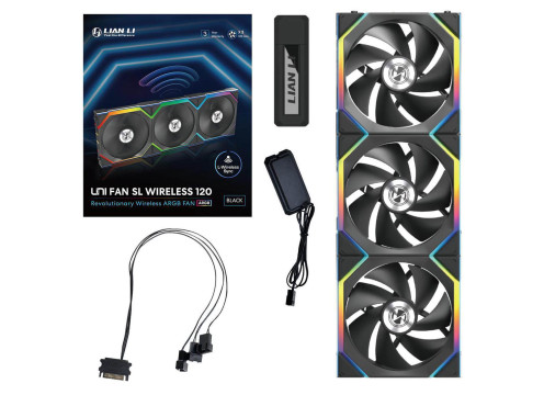 Lian-Li UNI SL Wireless Black 120mm 3xFans
