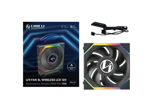 Lian-Li UNI SL Wireless LCD 120mm Black Fan