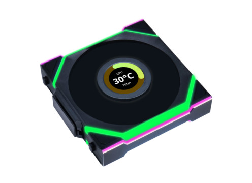 Lian-Li UNI SL Wireless LCD 120mm Black Fan