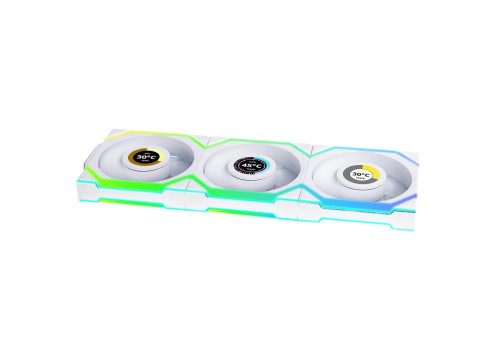 Lian-Li UNI SL Wireless LCD 120mm White 3xFans