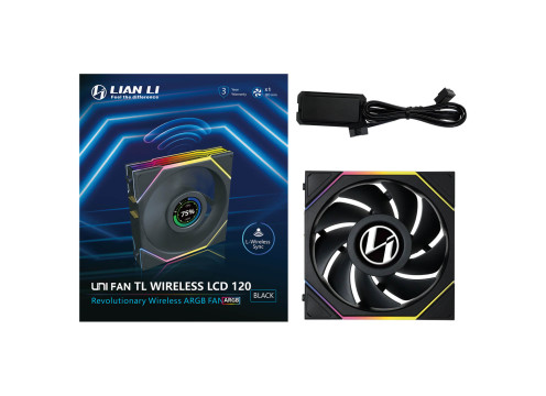 Lian-Li TL120 UNI Wireless LCD 120mm Black Fan