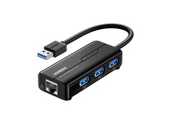 UGREEN USB-A to USB-A3.0 x3 + 1G LAN Hub
