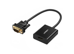 UGREEN HDMI Female to VGA Male with 3.5mm and micro USB Converter