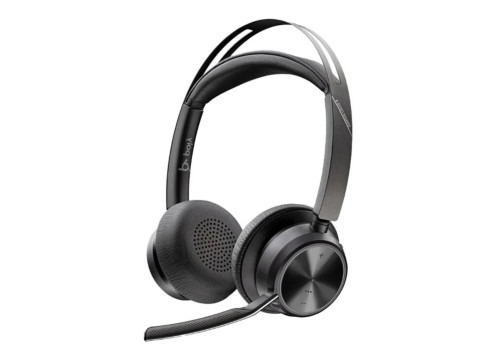 אוזניות קשת אלחוטיות עם מיקרופון מובנה Poly Voyager Focus 2 UC (ללא מעמד)