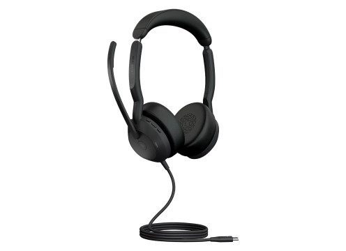 אוזניות קשת חוטיות עם מיקרופון מובנה Jabra Evolve2 50 USB-C MS Stereo