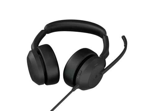 אוזניות קשת חוטיות עם מיקרופון מובנה Jabra Evolve2 50 USB-C MS Stereo