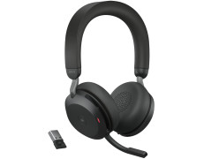 Jabra Evolve2 75 UC USB-A Bluetooth Stereo Headset Black