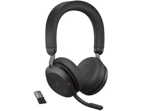 Jabra Evolve2 75 UC USB-A Bluetooth Stereo Headset Black