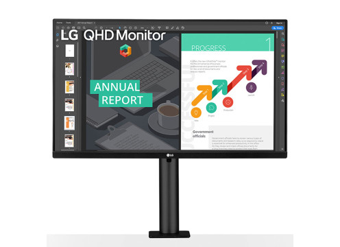 מסך מחשב LG 27" Ergo IPS QHD 75Hz 5ms