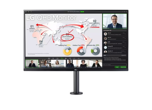 מסך מחשב LG 32" Ergo IPS QHD 75Hz 5ms