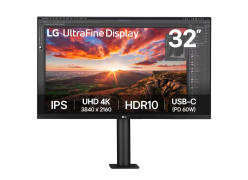 מסך מחשב LG 31.5" UltraFine Ergo IPS 4K UHD 60Hz 5ms