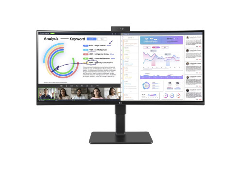 מסך מחשב קעור LG 34" UltraWide IPS WQHD 60Hz 5ms 3800R
