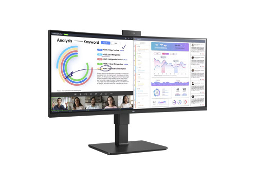 מסך מחשב קעור LG 34" UltraWide IPS WQHD 60Hz 5ms 3800R
