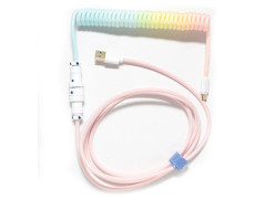 Ducky Coiled USB-A to USB-C Cotton Candy Cable