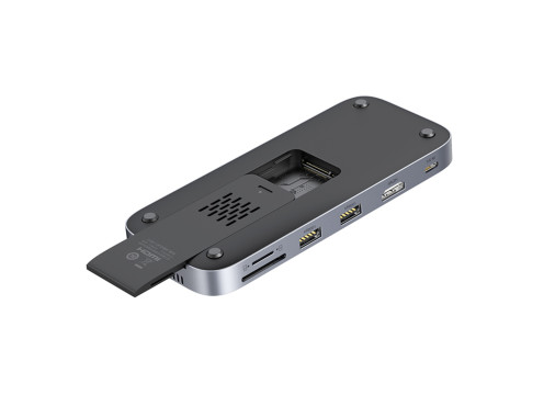 UGREEN USB-C 3.2 Gen2 to HDMI 4K/60Hz | x2 USB-A 3.0 | SD/micro SD | with SSD M.2 (NVMe/SATA) 10Gbps Enclosure Dock