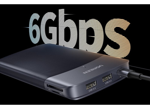UGREEN USB-C/A to 2.5" SSD / HDD | x2 USB-A 3.0 | SD / micro SD | Enclosure