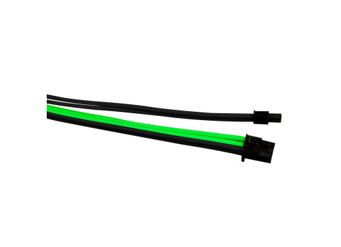 1StPlayer Steampunk 35cm Power Extension Cables Black-Green